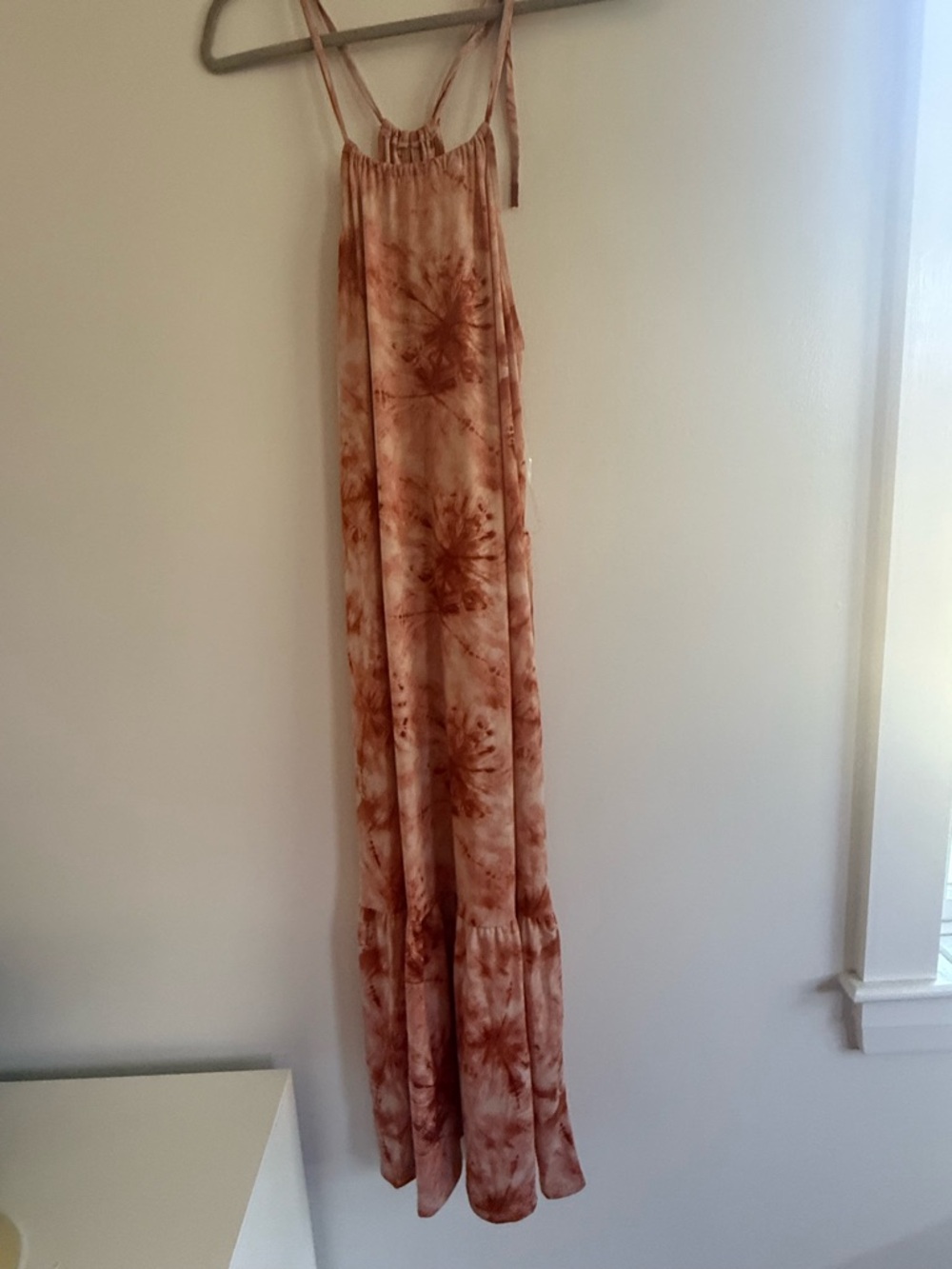 Gilli Rust Tie-Dye Maxi Dress